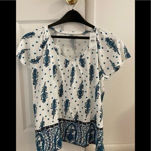 Loft Paisly blouse NWT